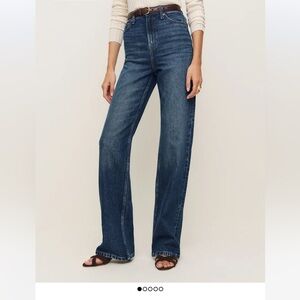 Reformation Wilder Stretch High Rise Wide Leg Jeans